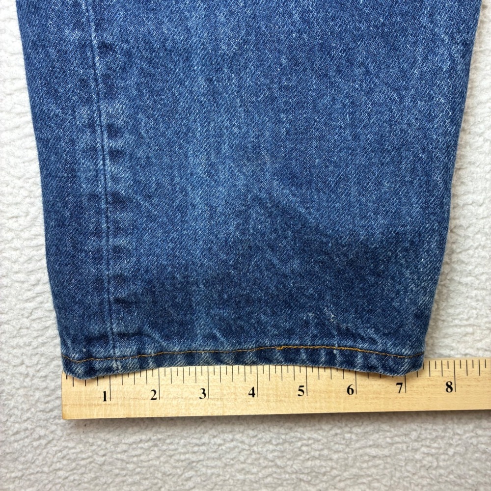 Vintage Levis 505 0217 Selvedge Jeans Men 33x33 Blue Straight Denim USA Made 80s - Picture 8 of 10